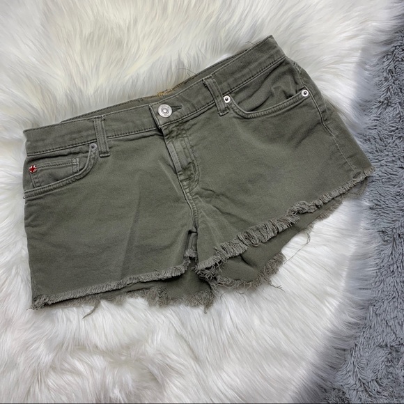 Hudson Jeans Pants - Hudson Kenzie Cut Off Short in Loden Green